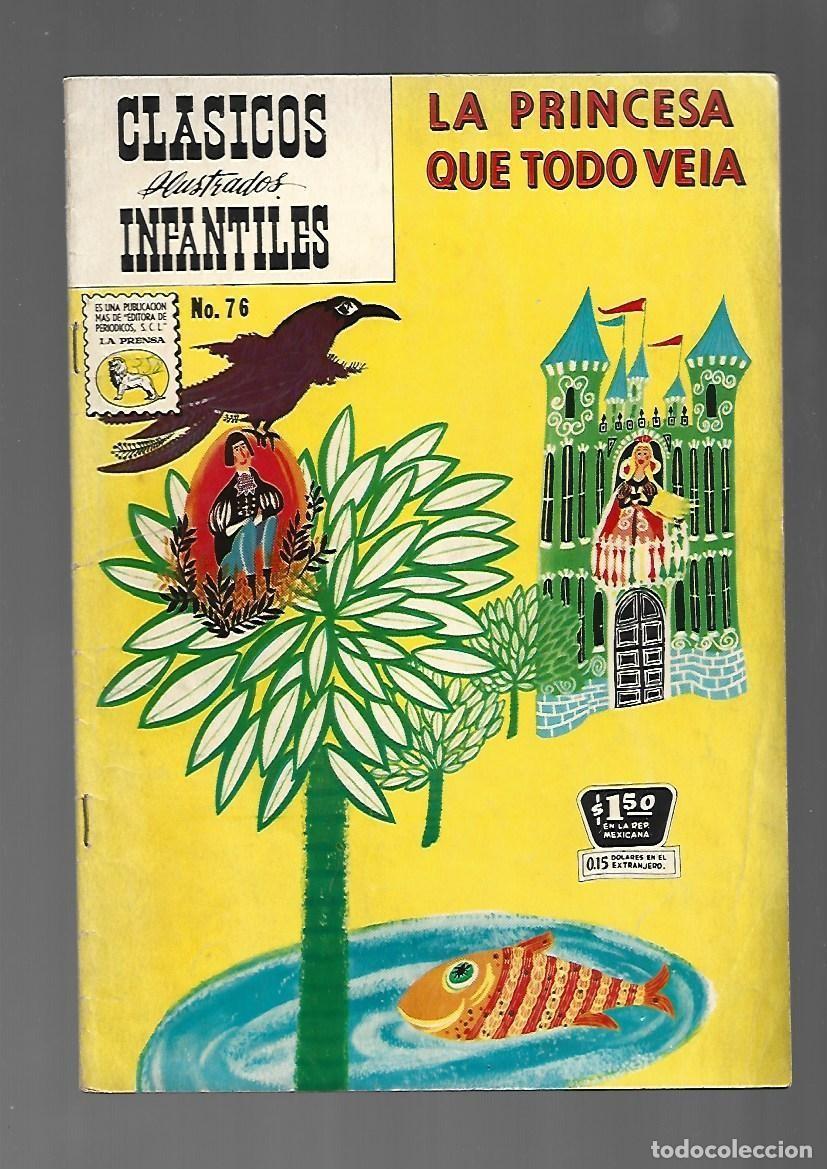 Tebeos: Cl&aacute;sicos ilustrados infantiles, 76: la princesa que todo veia, 1962, La Prensa, buen estado
