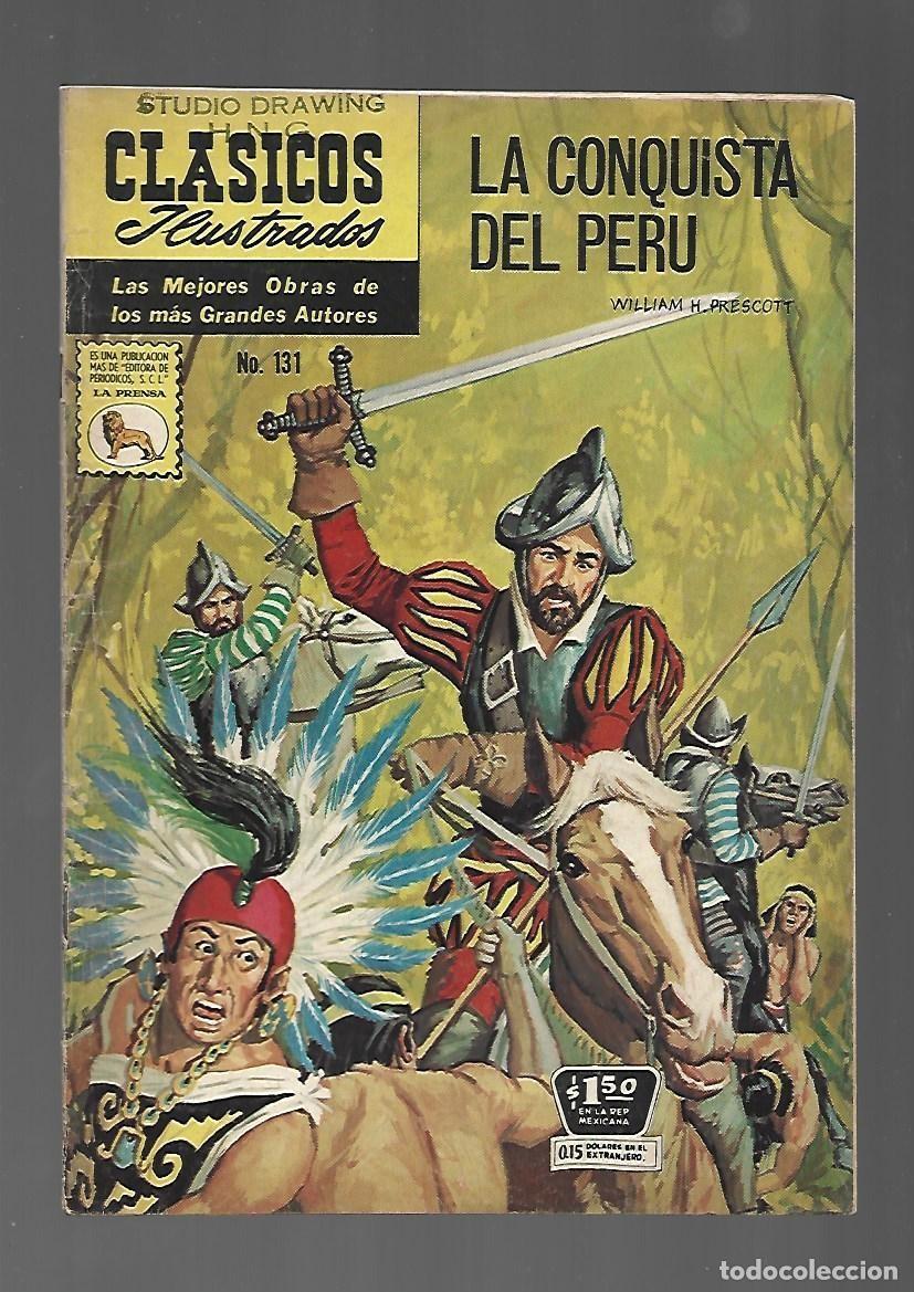 Tebeos: Cl&aacute;sicos ilustrados, 131: la conquista de Peru 1965, La Prensa, buen estado