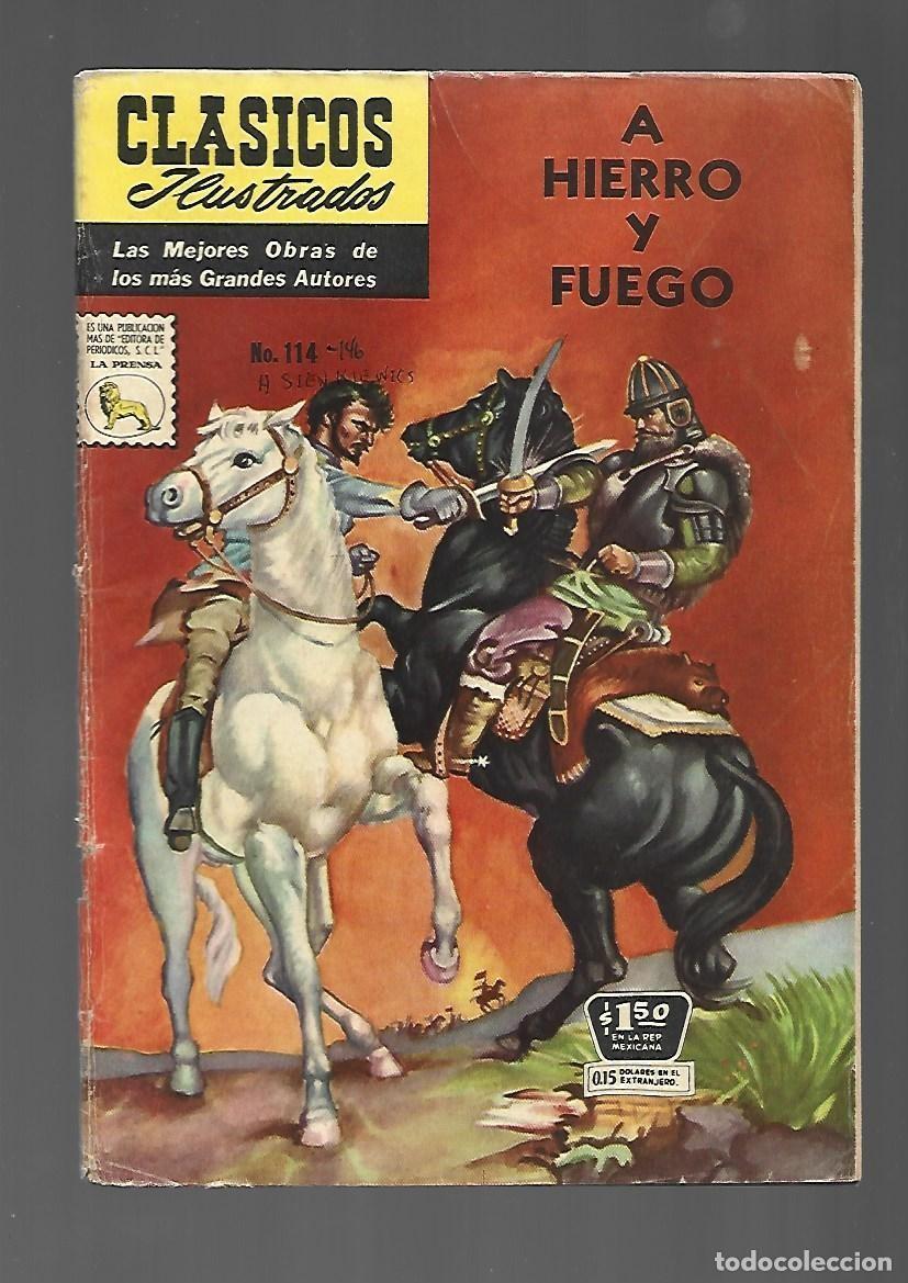 Tebeos: Cl&aacute;sicos ilustrados, 114: a hierro y fuego 1961, La Prensa, buen estado