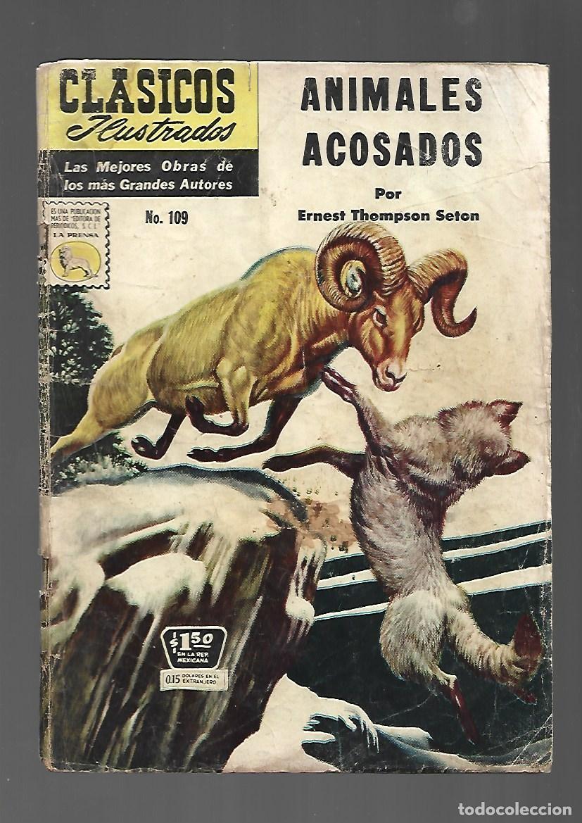 Tebeos: Cl&aacute;sicos ilustrados, 109: animales acosados 1961, La Prensa, buen estado
