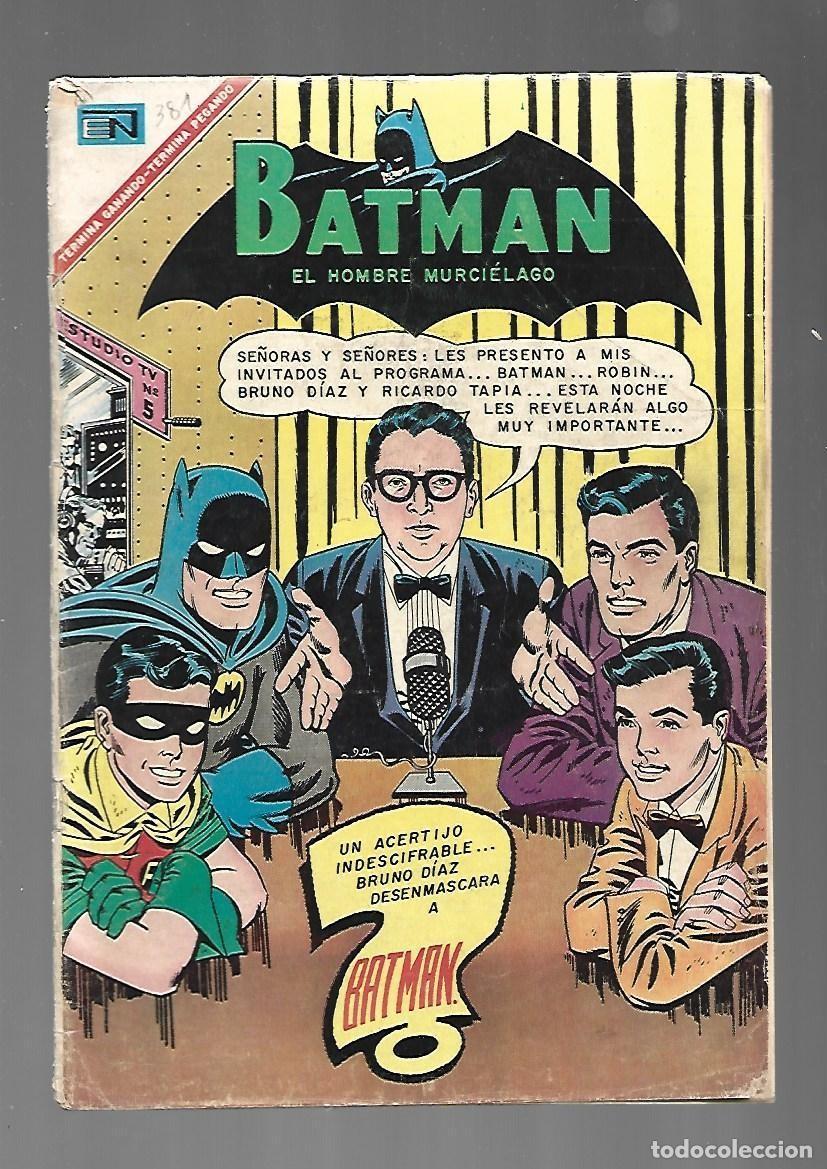 Tebeos: Batman, 381, 1967, Novaro.
