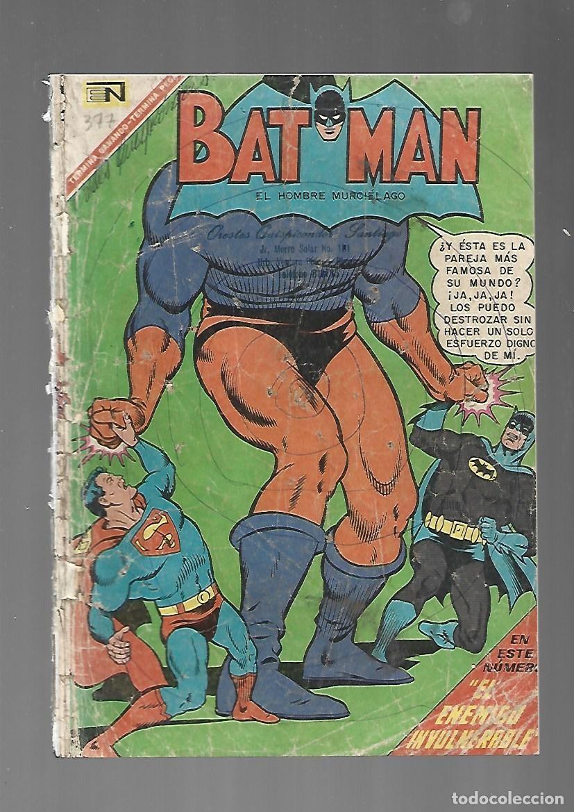Tebeos: Batman, 377, 1967, Novaro, encuadernaci&oacute;n