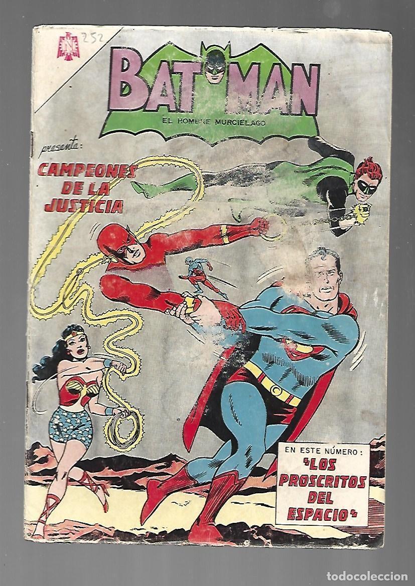 Tebeos: Batman, 252: Campeones de la Justicia, 1965, Novaro..