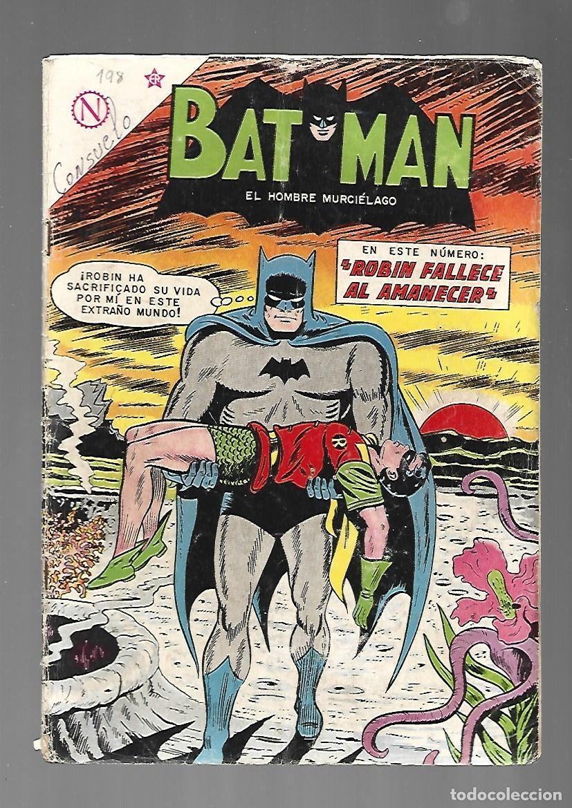 Tebeos: Batman, 198: Robin fallece al amanecer, 1963, Novaro., buen estado