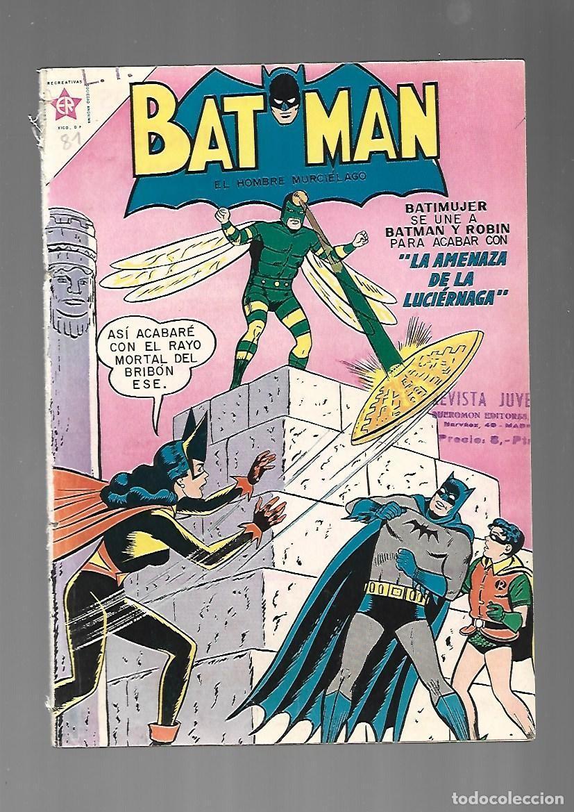 Tebeos: Batman, 81: la amenaza de la Luci&eacute;rnaga, 1960, Ediciones Recreativas, encuadernaci&oacute;n