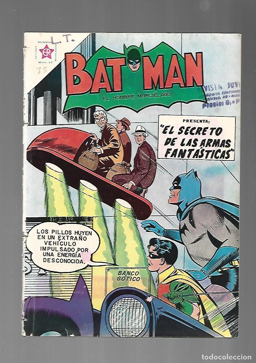 Tebeos: Batman, 75: el secreto de las armas fant&aacute;sticas, 1960, Ediciones Recreativas, encuadernaci&oacute;n