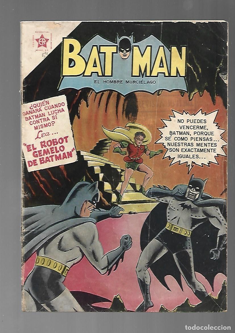 Tebeos: Batman, 54: el robot gemelo de Batman, 1958, Ediciones Recreativas