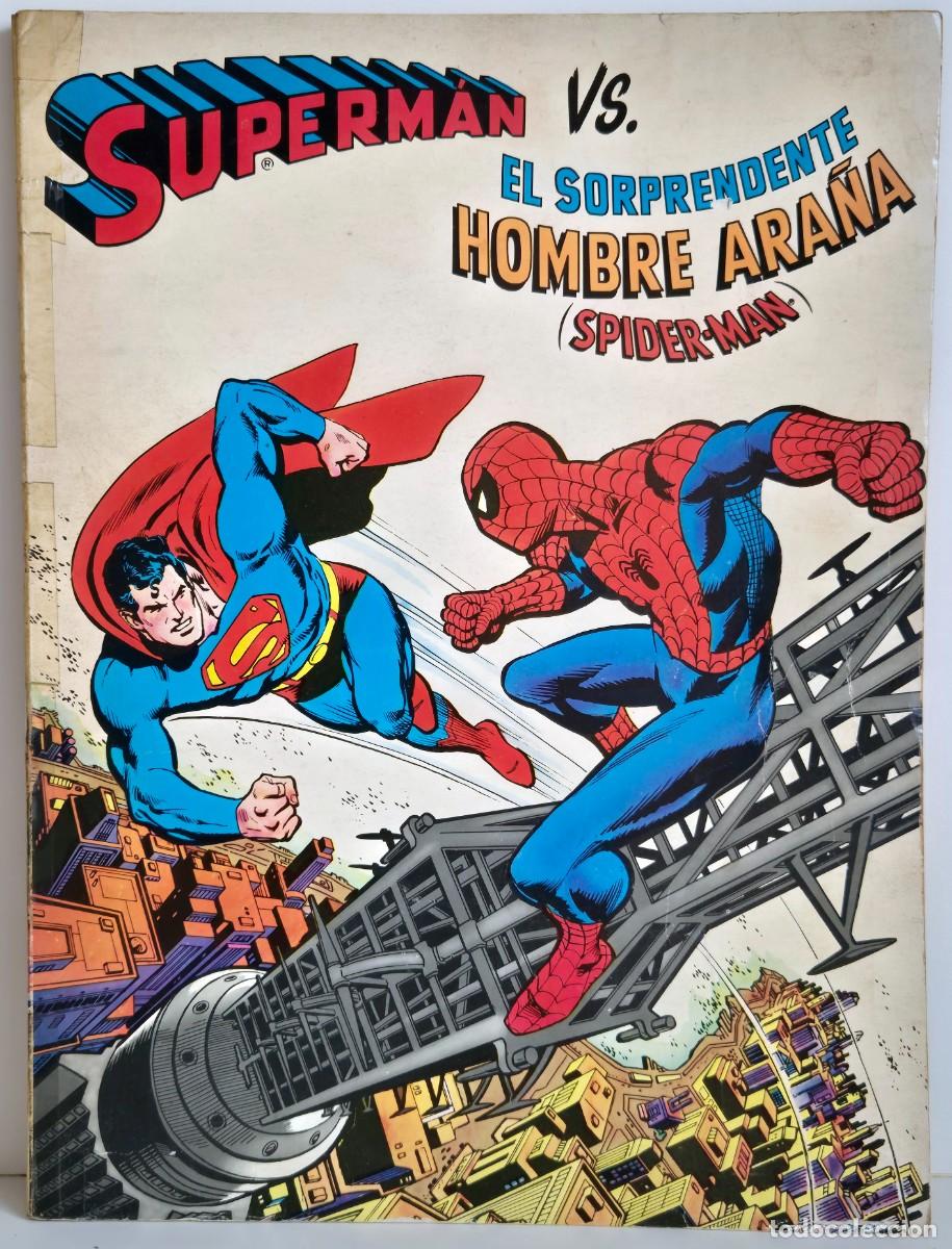Tebeos: Superman vs. El sorprendente Hombre Ara&ntilde;a (Spider-Man) La batalla del siglo - Editorial Novaro, 1976
