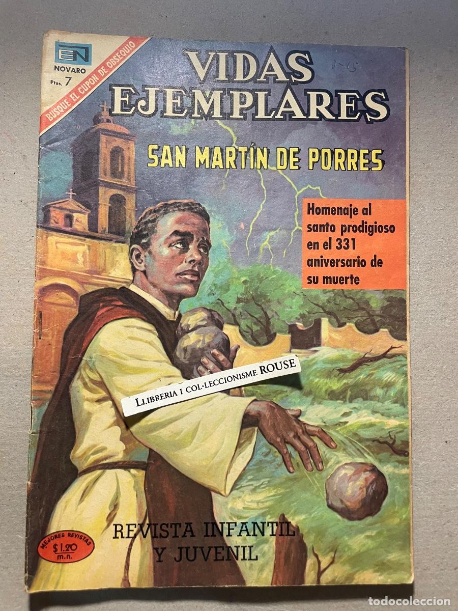 Tebeos: VIDAS EJEMPLARES - NOVARO - SAN MARTIN DE PORRES HOMENAJE AL SANTO PRODIGIOSO EN EL 331 ANIVERSARIO