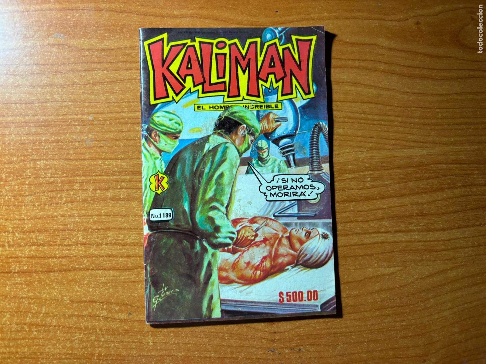 Tebeos: KALIMAN EL HOMBRE INCREIBLE N&ordm; 1189