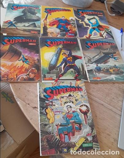 Tebeos: Lote 7 Tomos Superman - Colecci&oacute;n Libro C&oacute;mic - Editorial Novaro (1976-1979)