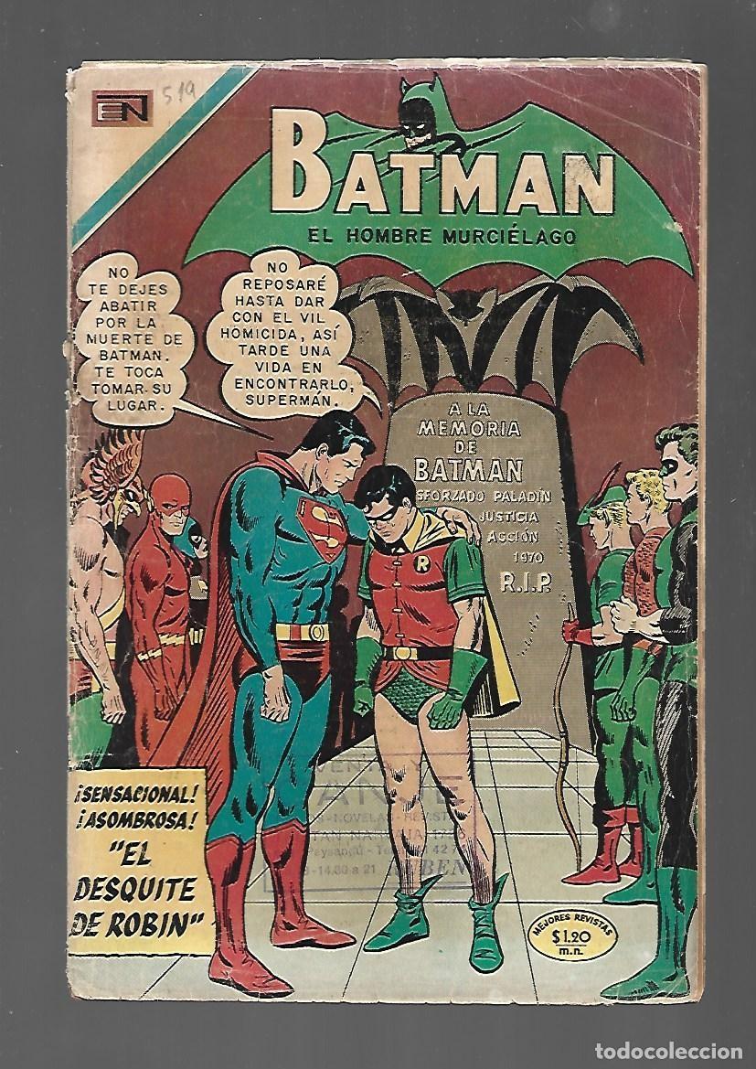Tebeos: Batman, 519: el desquite de Robin, 1970, Novaro, buen estado