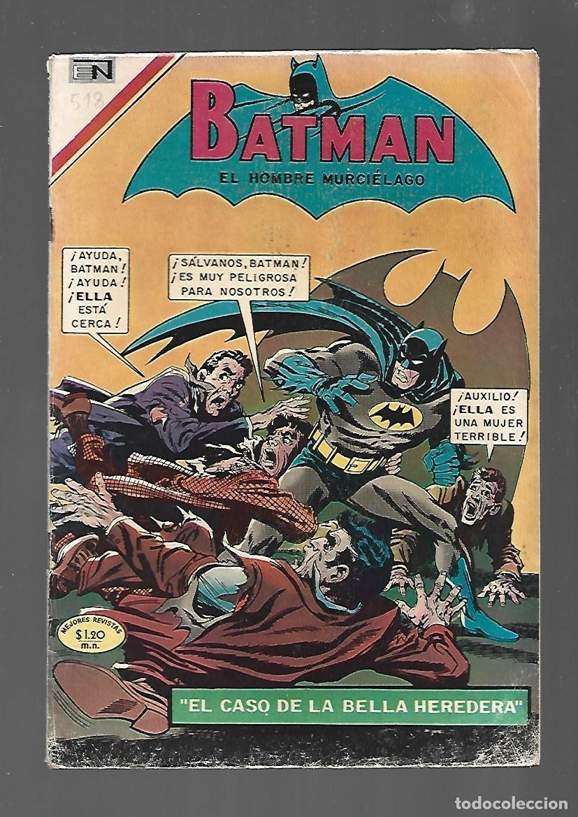 Tebeos: Batman, 518: el caso de la bella heredera, 1970, Novaro, buen estado