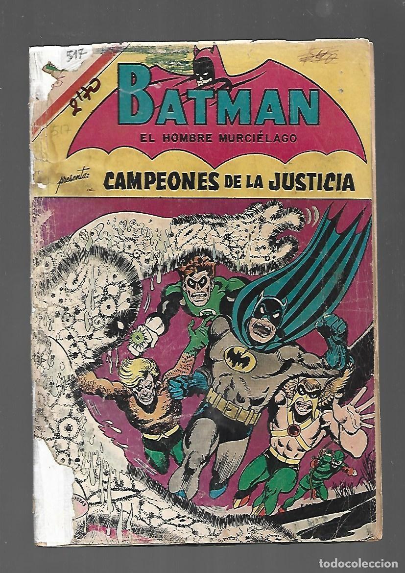 Tebeos: Batman, 517: Campeones de la Justicia, 1970, Novaro.