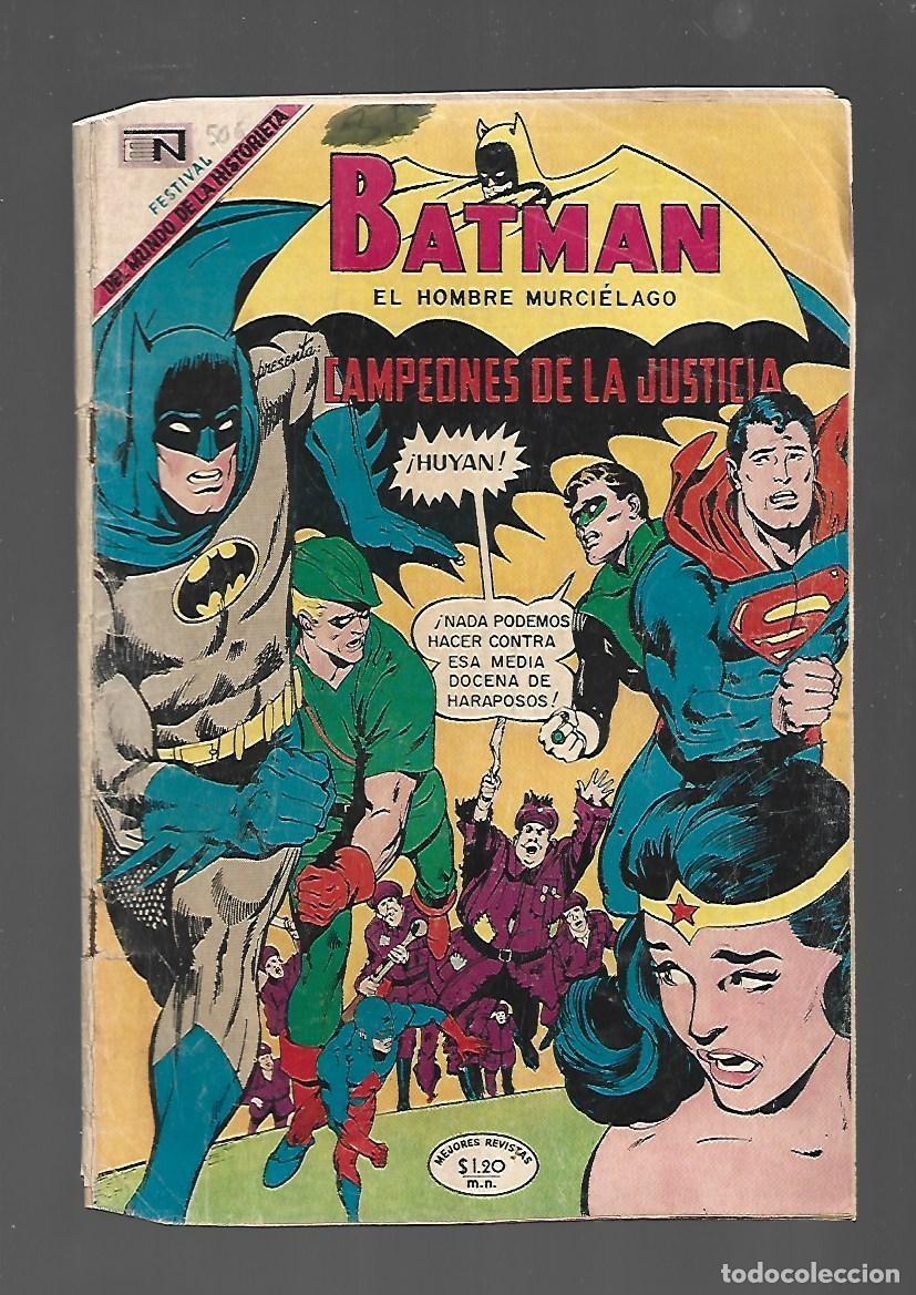 Tebeos: Batman, 506: Campeones de la Justicia, 1969, Novaro, buen estado