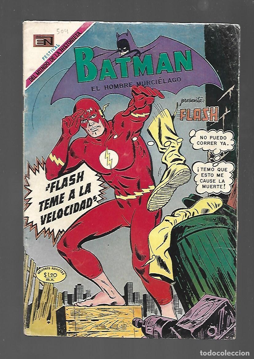 Tebeos: Batman, 504, Flash: Flash teme a la velocidad, 1969, Novaro, buen estado