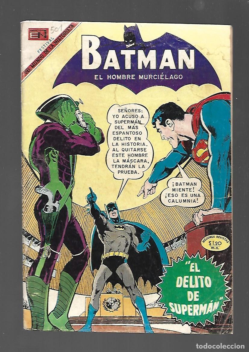 Tebeos: Batman, 501: el delito de Superman, 1969, Novaro, buen estado