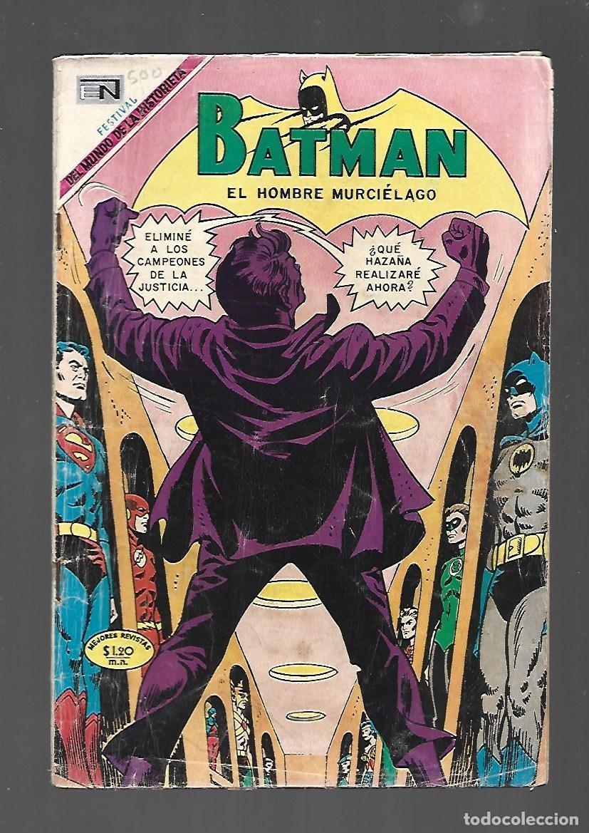 Tebeos: Batman, 500, 1969, Novaro, buen estado