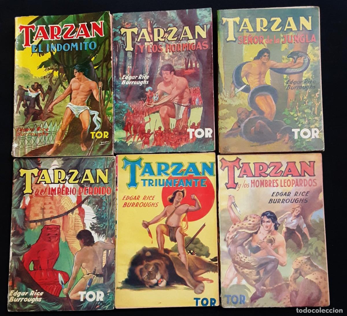 Tebeos: TARZAN # ED ARGENTINA # EDIT TOR # LOTE DE 6 NOVELAS # 1946/1947/1948/1956/1957 # VARIAS EDICIONES