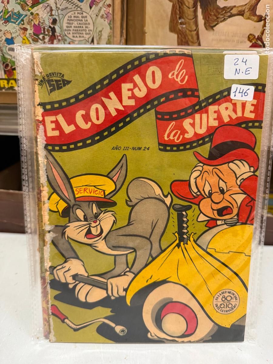 Tebeos: EL CONEJO DE LA SUERTE EDITORIAL NOVARO NUMERO 24