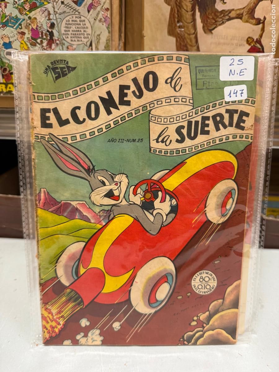 Tebeos: EL CONEJO DE LA SUERTE EDITORIAL NOVARO NUMERO 25