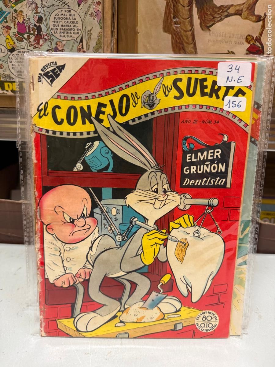 Tebeos: EL CONEJO DE LA SUERTE EDITORIAL NOVARO NUMERO 34