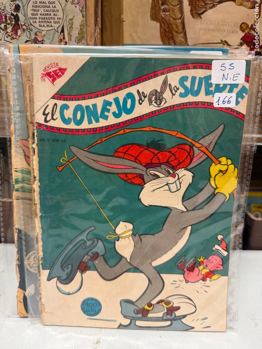 Tebeos: EL CONEJO DE LA SUERTE EDITORIAL NOVARO NUMERO 55