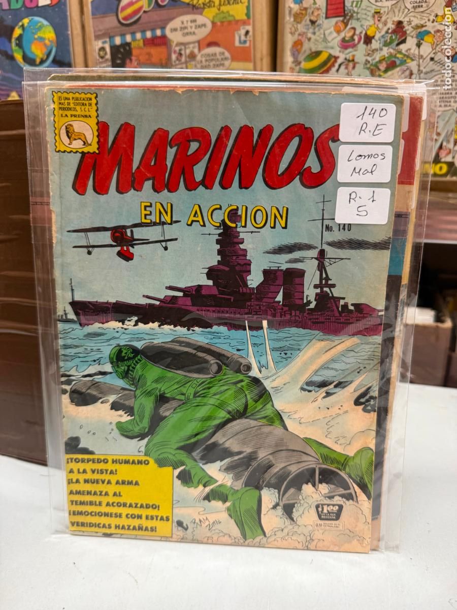 Tebeos: MARINOS EN ACCI&Oacute;N EDITORIAL LA PRENSA NUMERO 140
