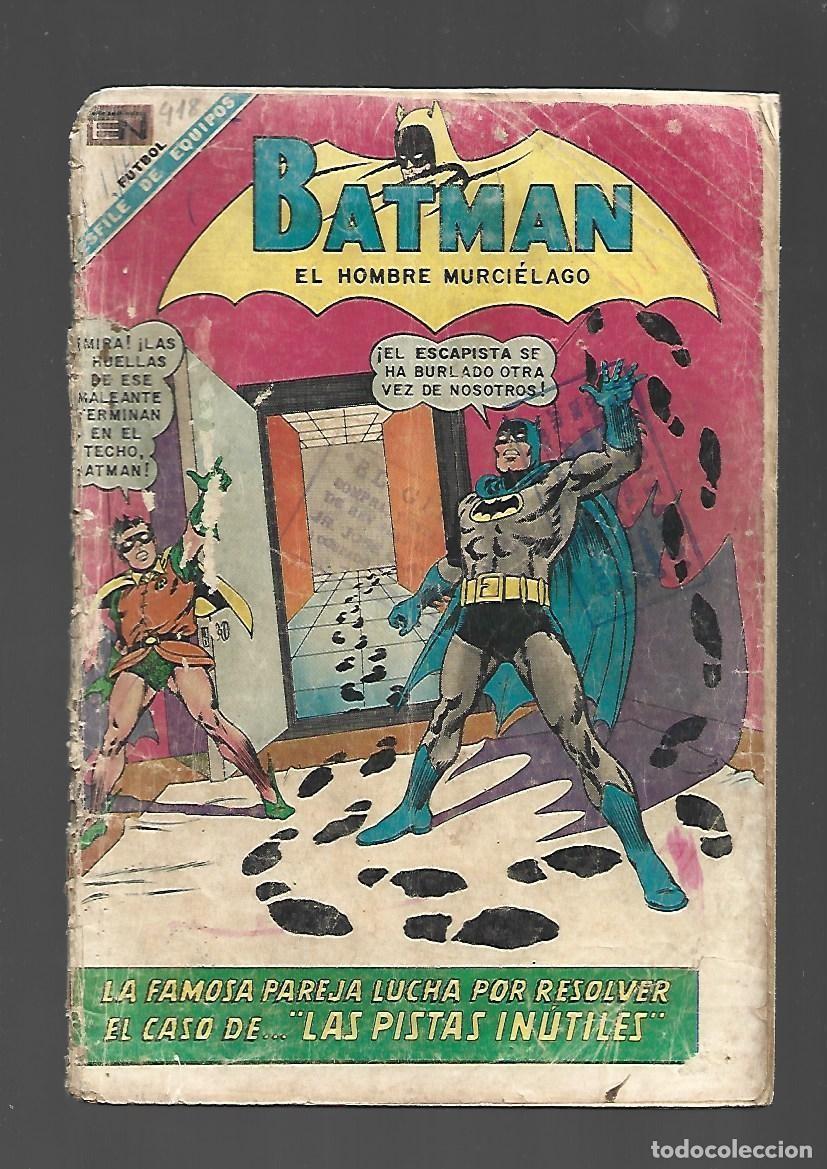 Tebeos: Batman, 418: el caso de las pistas inutiles, 1968, Novaro, encuadernaci&oacute;n