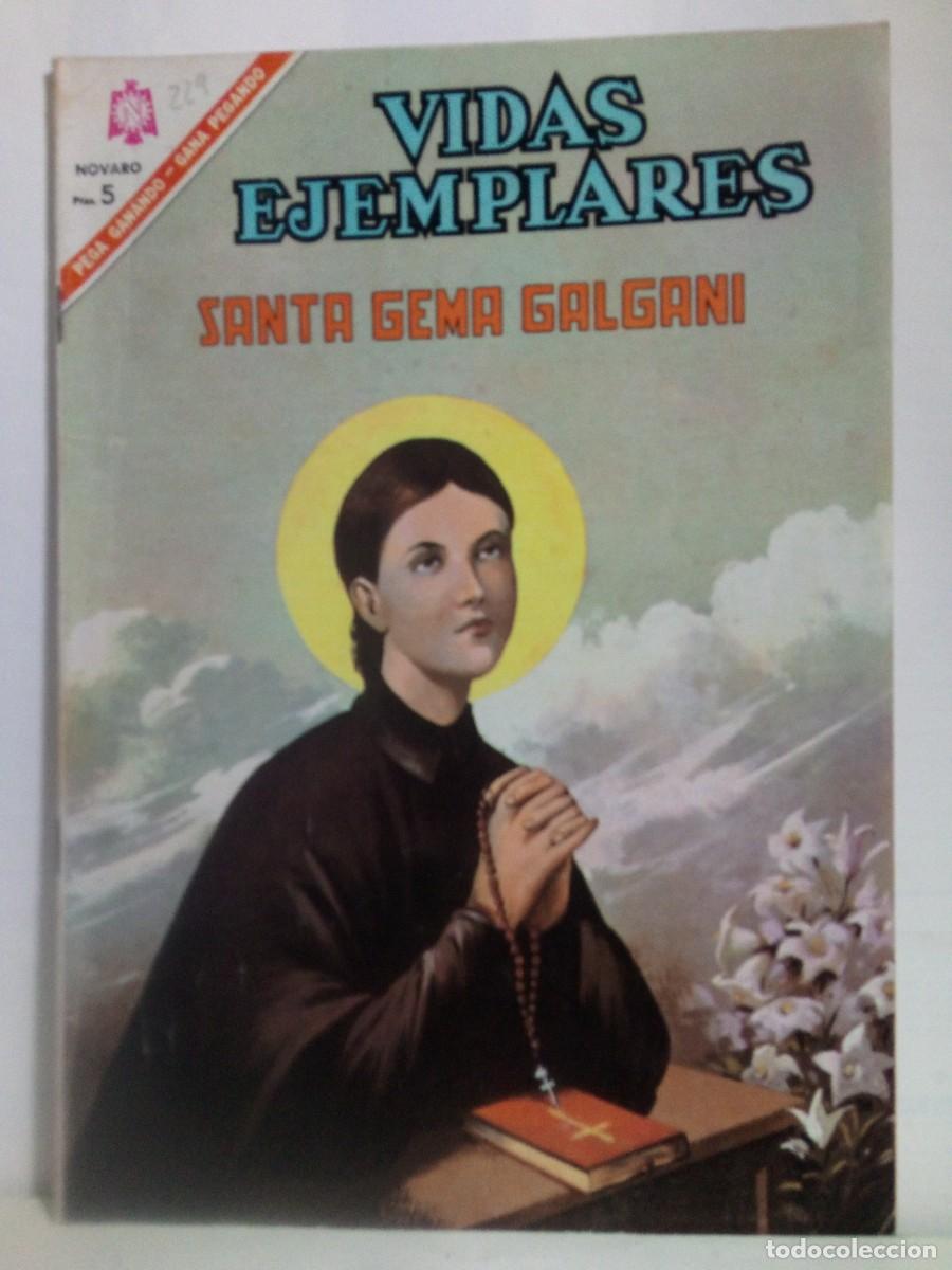 Tebeos: TEBEO NOVARO : SANTA GEMMA GALGANI ( A&Ntilde;OS 60 )