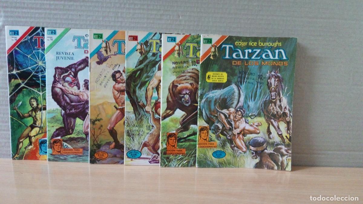 Tebeos: LOTEDE 6 TEBEOS DE TARZAN EDITORIAL NOVARO.A&Ntilde;O 1975