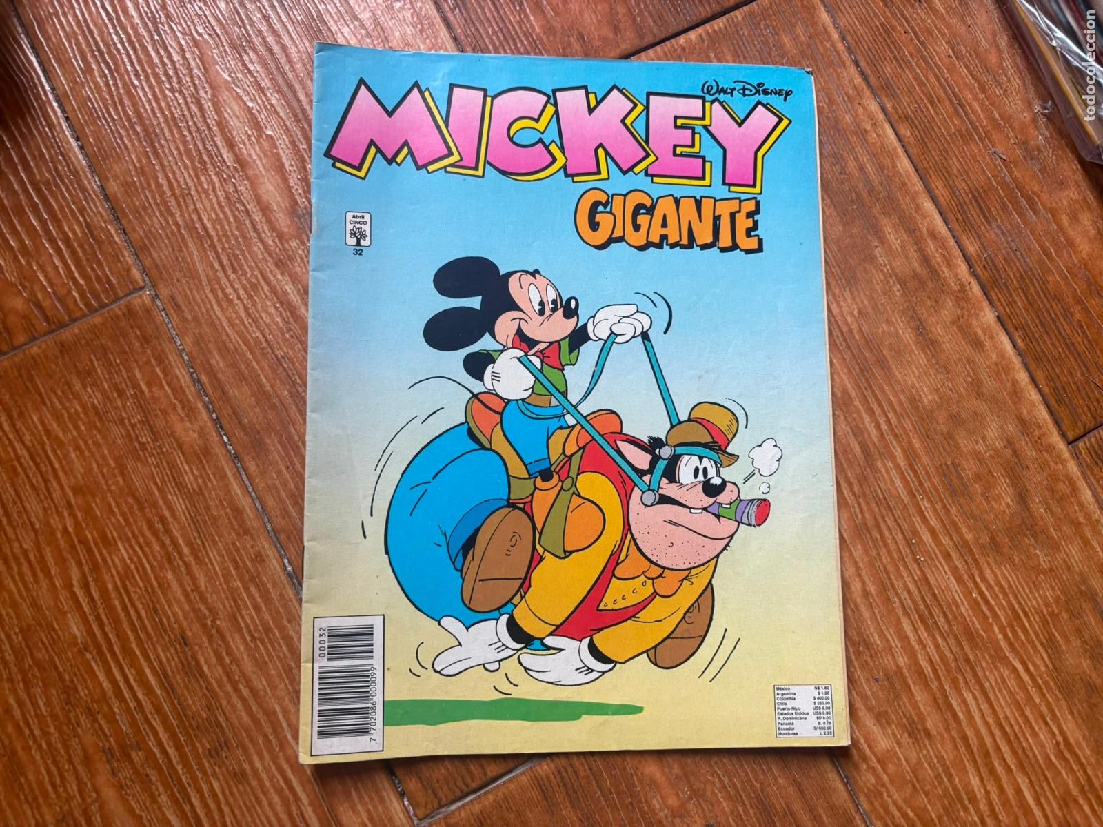 Tebeos: MICKEY GIGANTE N&ordm; 32 EDITORIAL ABRIL CINCO WALT DISNEY