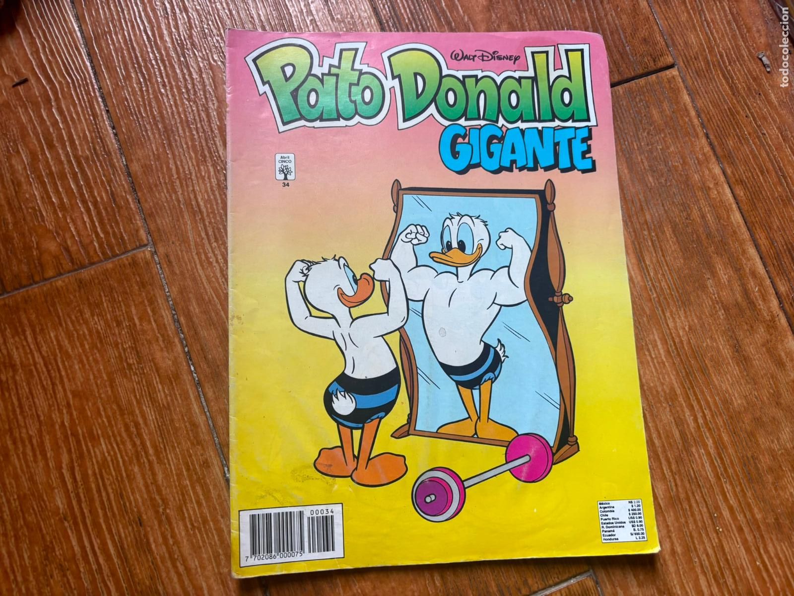 Tebeos: PATO DONALD GIGANTE N&ordm; 34 EDITORIAL ABRIL CINCO WALT DISNEY