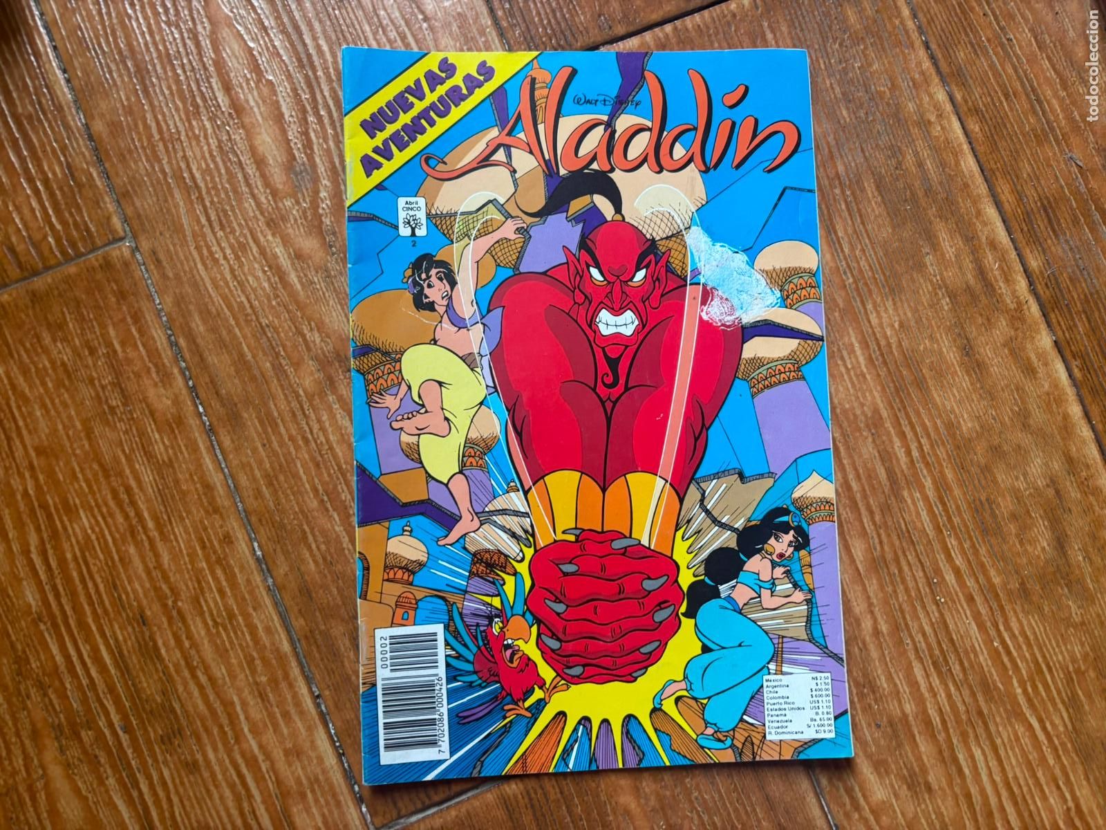 Tebeos: ALADDIN N&ordm; 2 EDITORIAL ABRIL CINCO WALT DISNEY