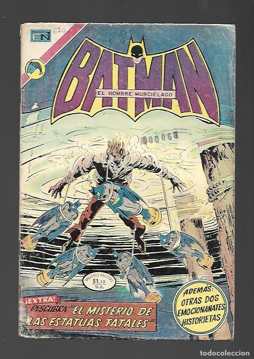Tebeos: Batman, 670: el misterio de las estatuas fatales, 1973, Novaro