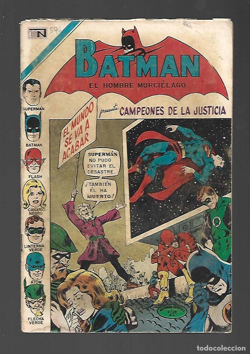 Tebeos: Batman, 596: Campeones de la Justicia, 1971, Novaro, buen estado