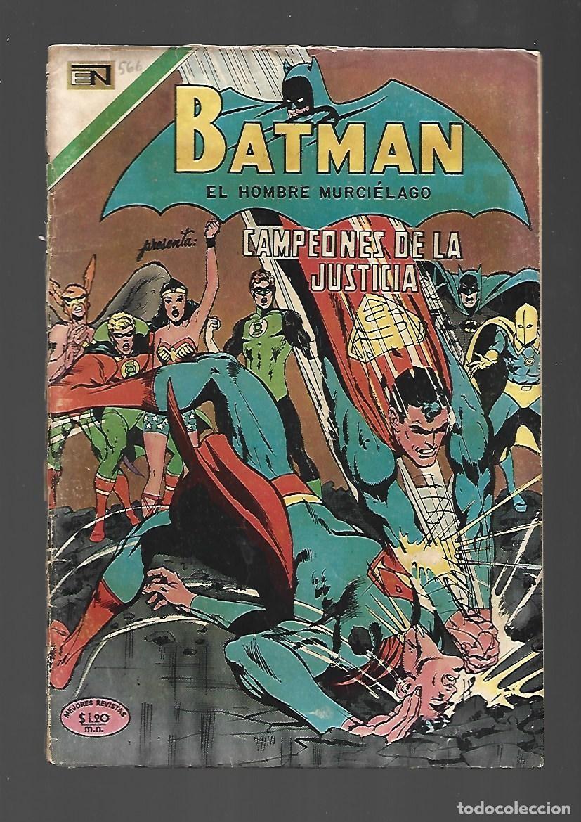 Tebeos: Batman, 566: Campeones de la Justicia, 1971, Novaro.