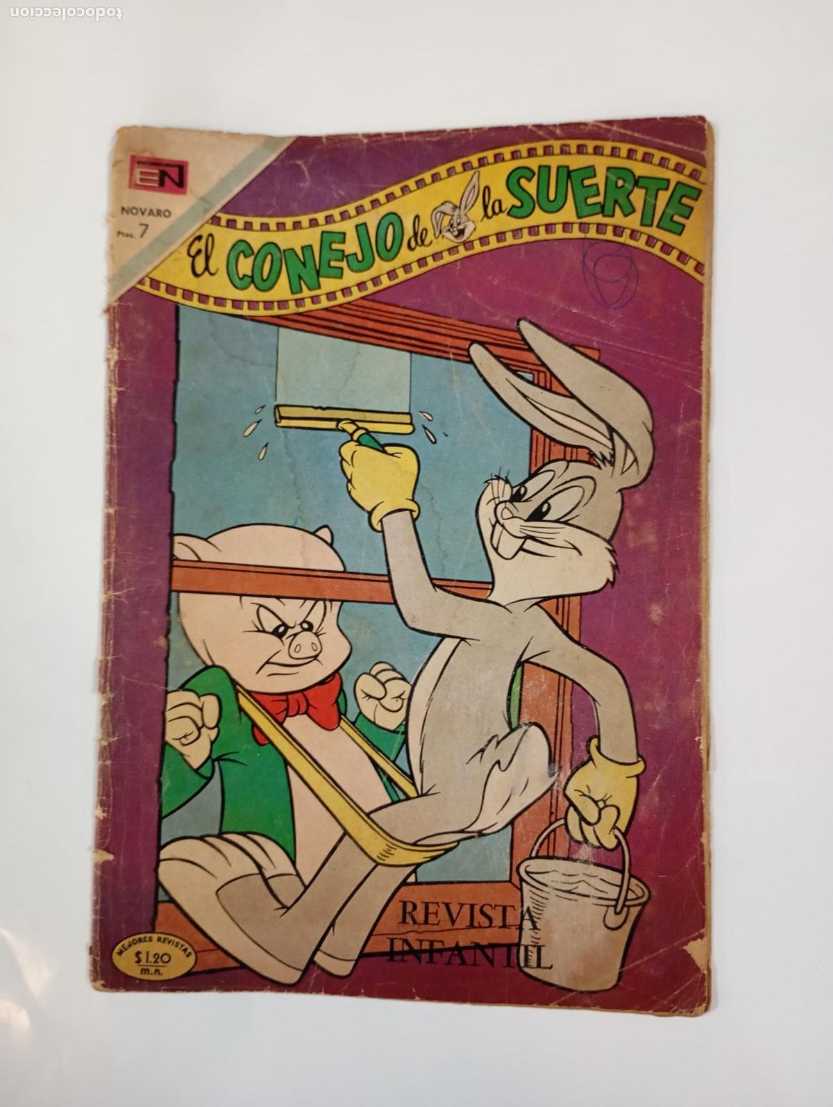 Tebeos: EL CONEJO DE LA SUERTE N&ordm; 345 A&Ntilde;O XXI. 14 SEPTIEMBRE 1970. EDITORIAL NOVARO. TDKR95