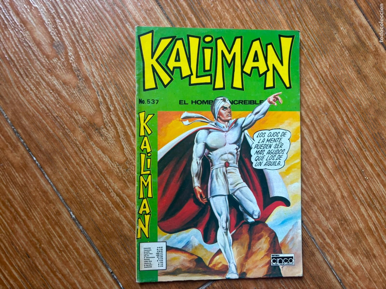 Tebeos: KALIMAN EL HOMBRE INCREIBLE N&ordm; 537 EDICIONES CINCO