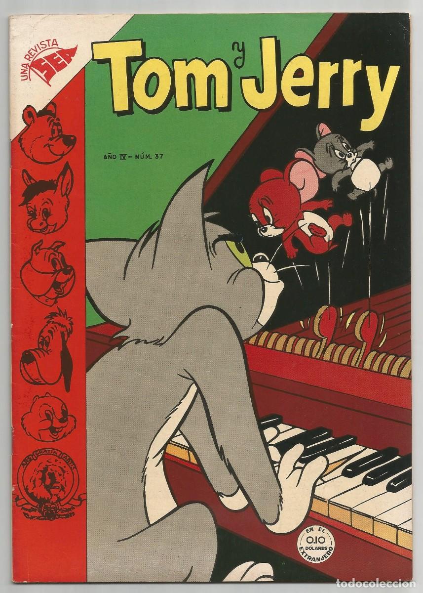 Tebeos: TOM Y JERRY n&ordm; 37 editorial SEA/NOVARO 1954, excelente estado