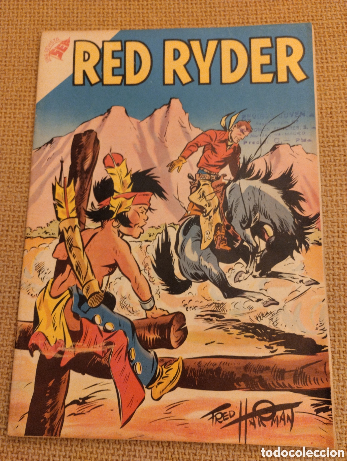 Tebeos: Revista Juvenil antigua Red Ryder 1958