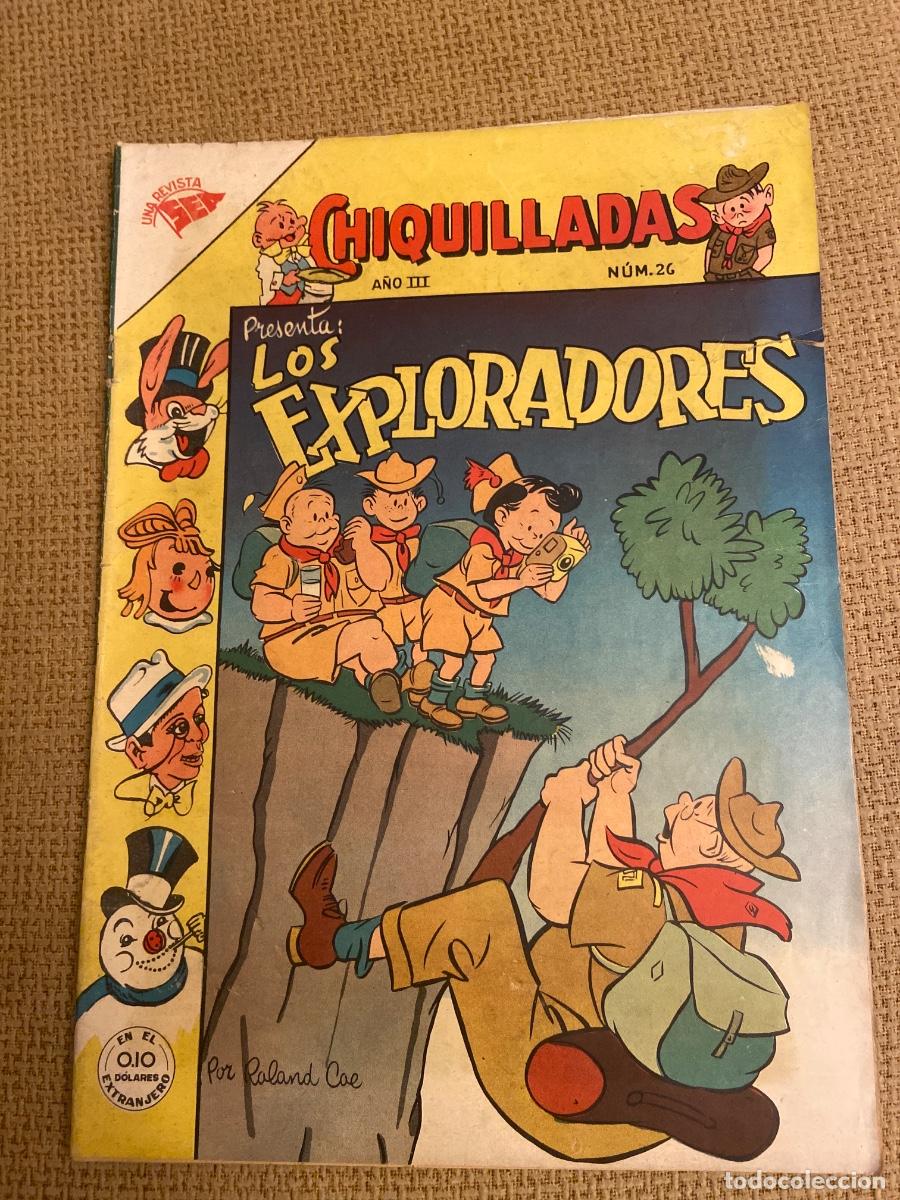 Tebeos: Revista Juvenil Chiquilladas: Los Exploradores 1954