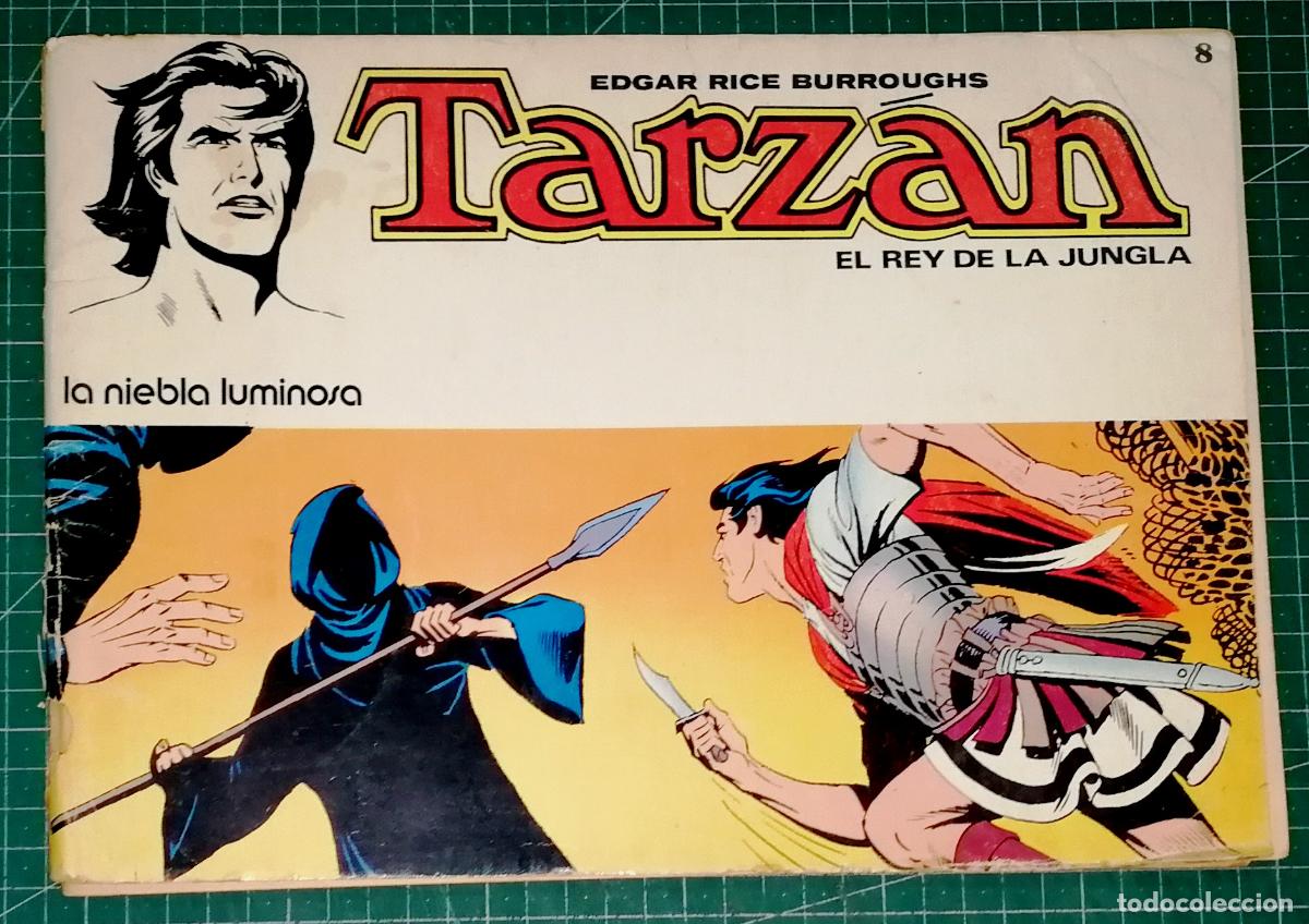 Tebeos: TARZ&Aacute;N EL REY DE LA JUNGLA. 8 La niebla luminosa / Edgar Rice Burroughs; il. Russ Manning. - Novaro