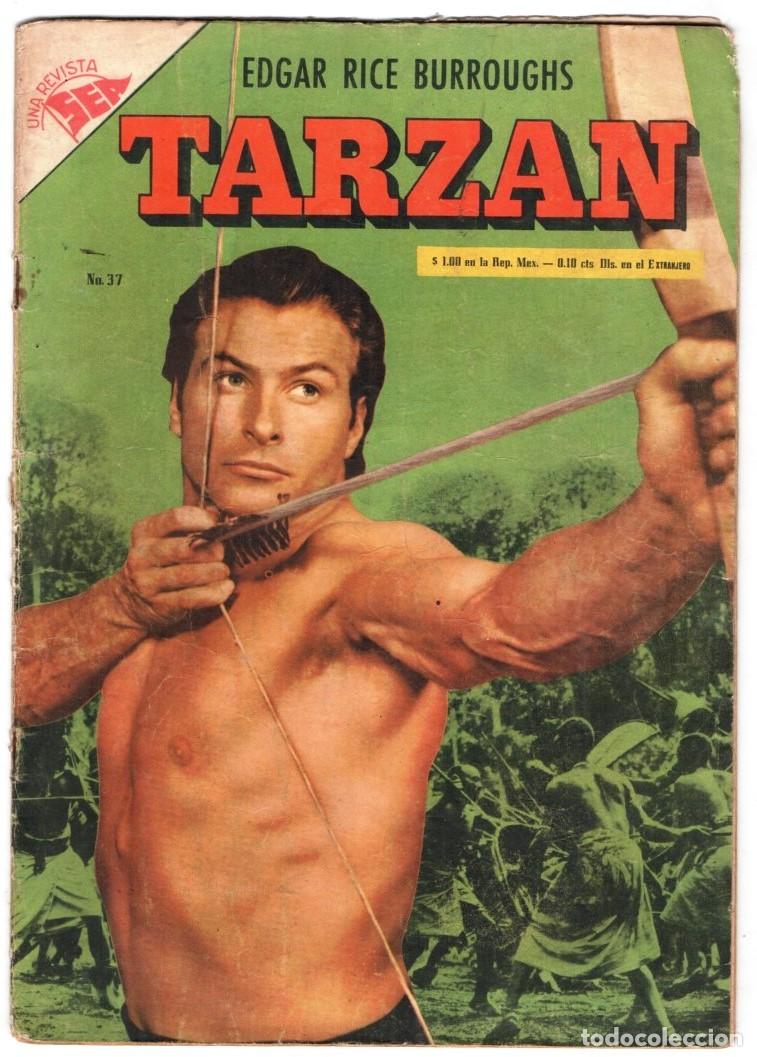 Tebeos: 1954 NOVARO TARZAN # 37 LEX BARKER BOY LA HERMANDAD DE LA LANZA PAL-UL-DON BUEN ESTADO