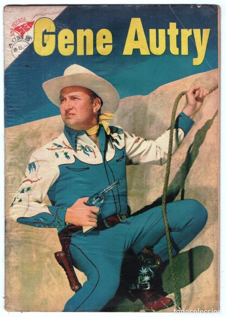Tebeos: 1956 NOVARO GENE AUTRY # 26 EL HOMBRE MISTERIOSO - EL FUGITIVO - EL RIO DE ORO - BUEN ESTADO