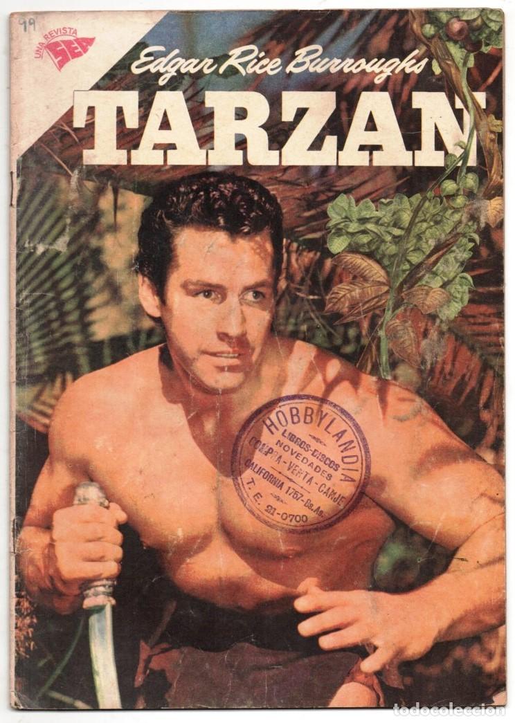 Tebeos: 1960 NOVARO TARZAN # 99 RODEADO DE FIERAS - LA ISLA - LA HERMANDAD DE LA LANZA - MUY BUEN ESTADO