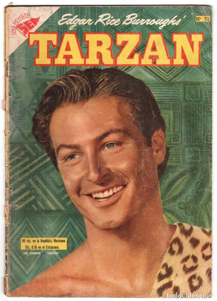 Tebeos: 1954 NOVARO TARZAN # 31 LEX BARKER HORDA SALVAJE - BOY Y SU RESCATE - LA HERMANDAD DE LA LANZA