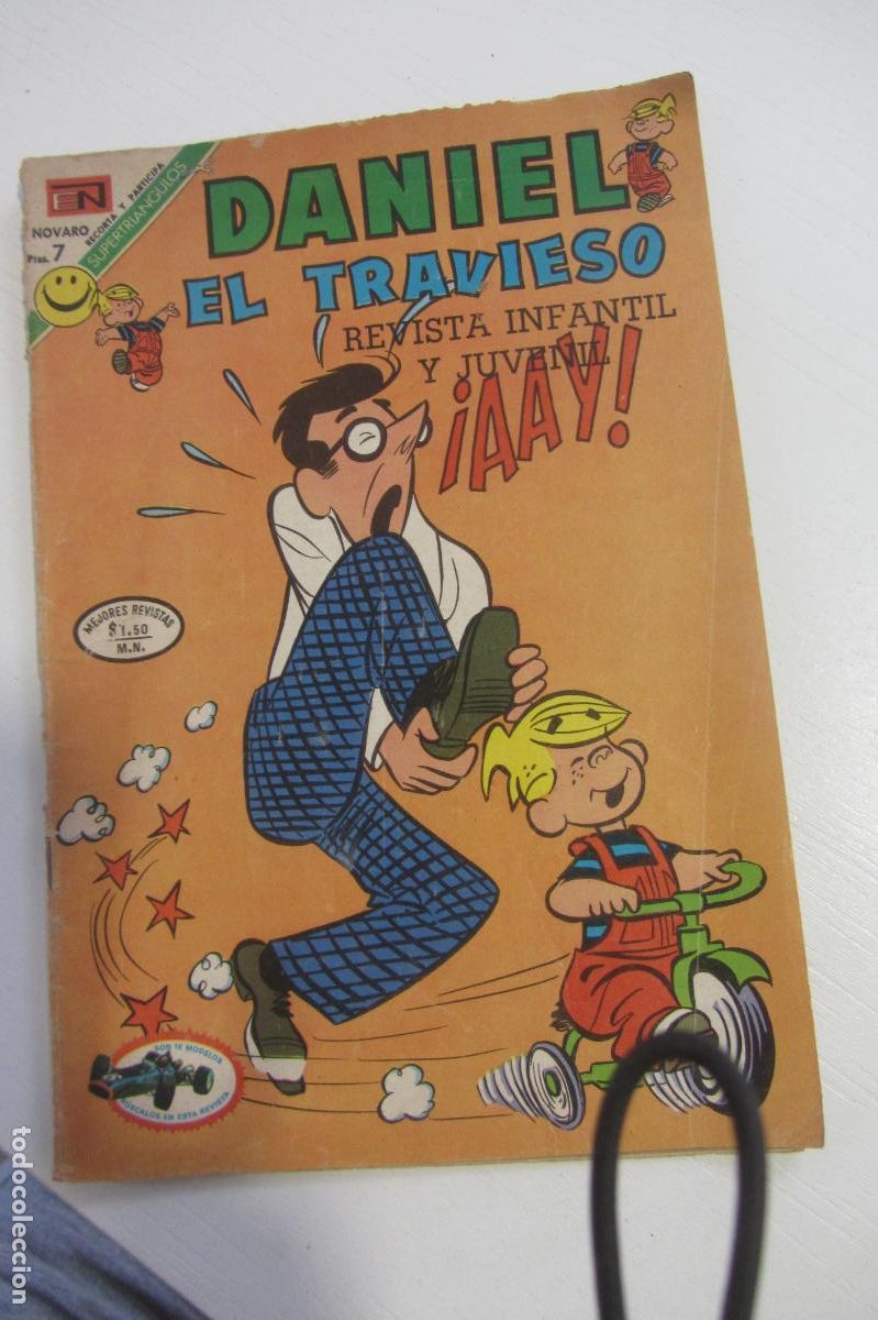 Tebeos: Daniel el Travieso. A&ntilde;o IX N&ordm;- 107 Un flamante Robin Hood. 1972 Novaro ARX377