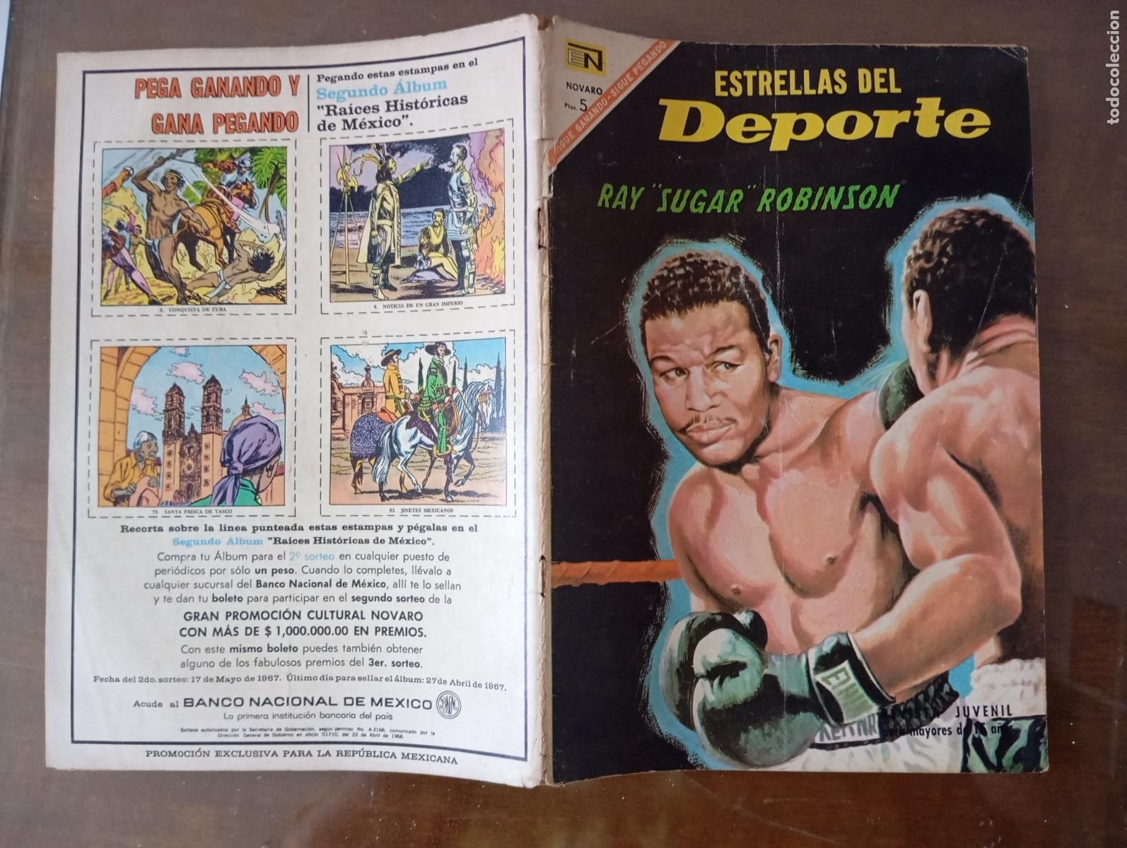 Tebeos: ESTRELLAS DEL DEPORTE - A&Ntilde;O II -N&ordm; 23 - RAY SUGAR ROBINSON - NOVARO