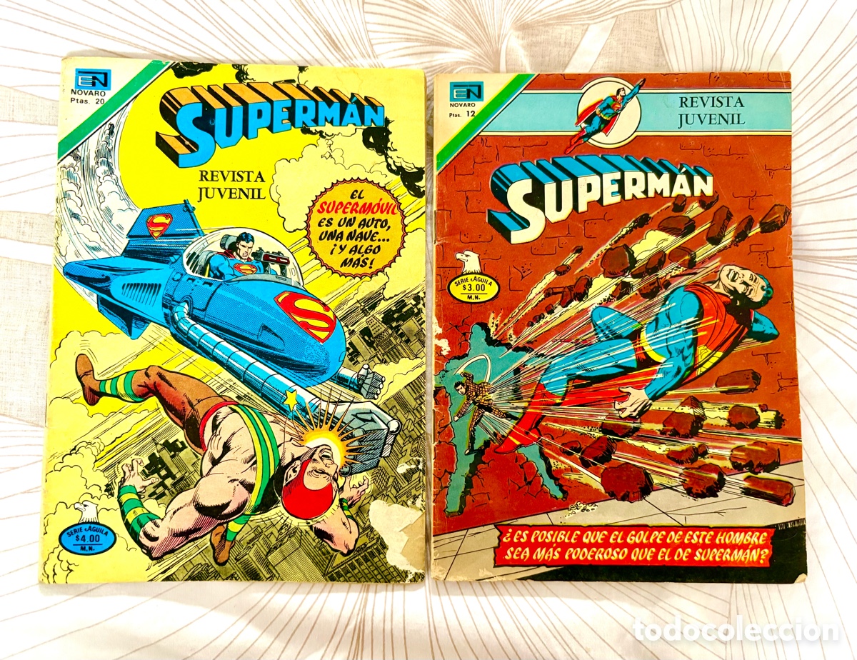 Tebeos: Superman Novaro - Lote De 2 C&oacute;mics - Serie &Aacute;guila (1977) - N&uacute;meros 1200 y 1094